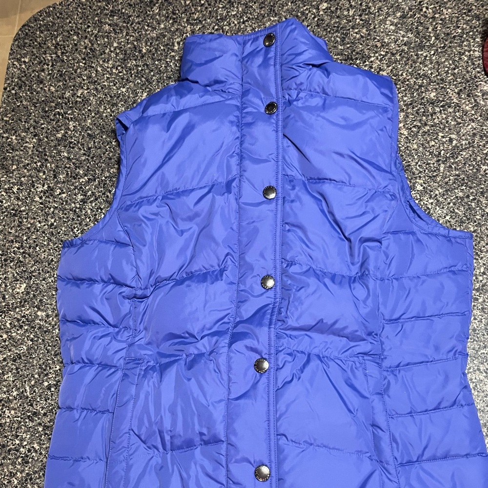 Lands' End Blue Down Vest